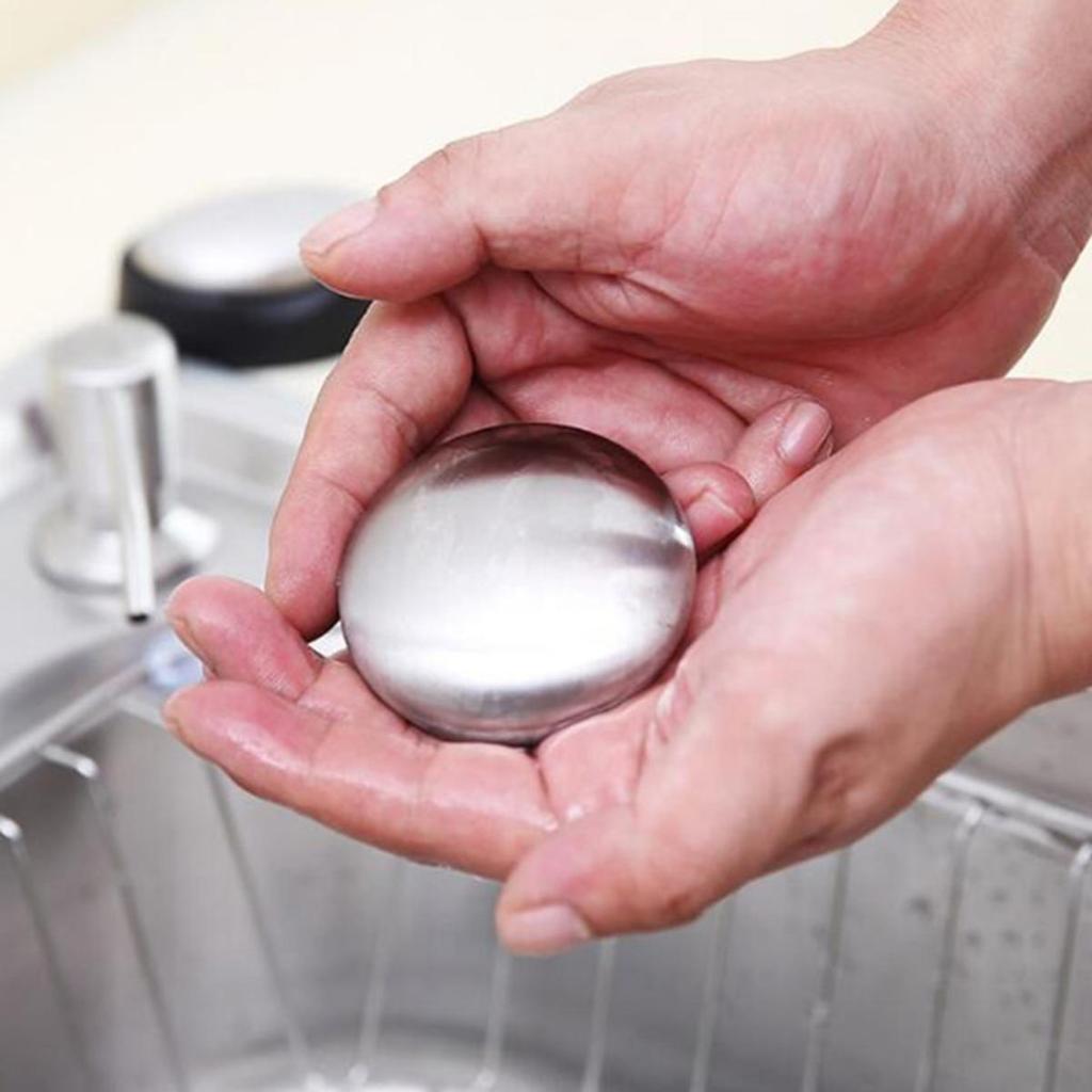 Stainless Steel Soap Shape Deodorize Smell From Hands Retail Eliminating Kitchen Bar Bathroom Soap Useful Tools Odor Remover