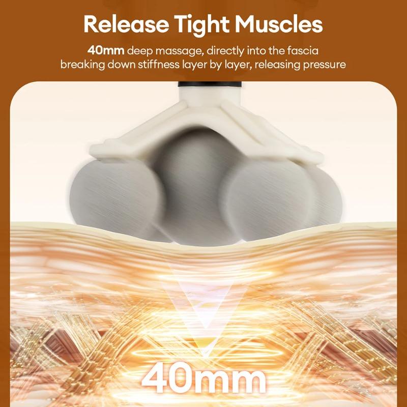 2026 New 11-IN-1 Electric Massage Gun 99 Level Powerful Fascia Gun High-Frequency Vibration Body Massage Gun Arms Leg Muscle Masajeador