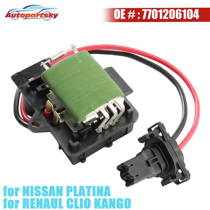 Heater Blower Motor Resistor for NISSAN PLATINA CLIO 2002-2010 for RENAULT KANGO 2004-2014 7701044817 7701046941 7701206104 NEW