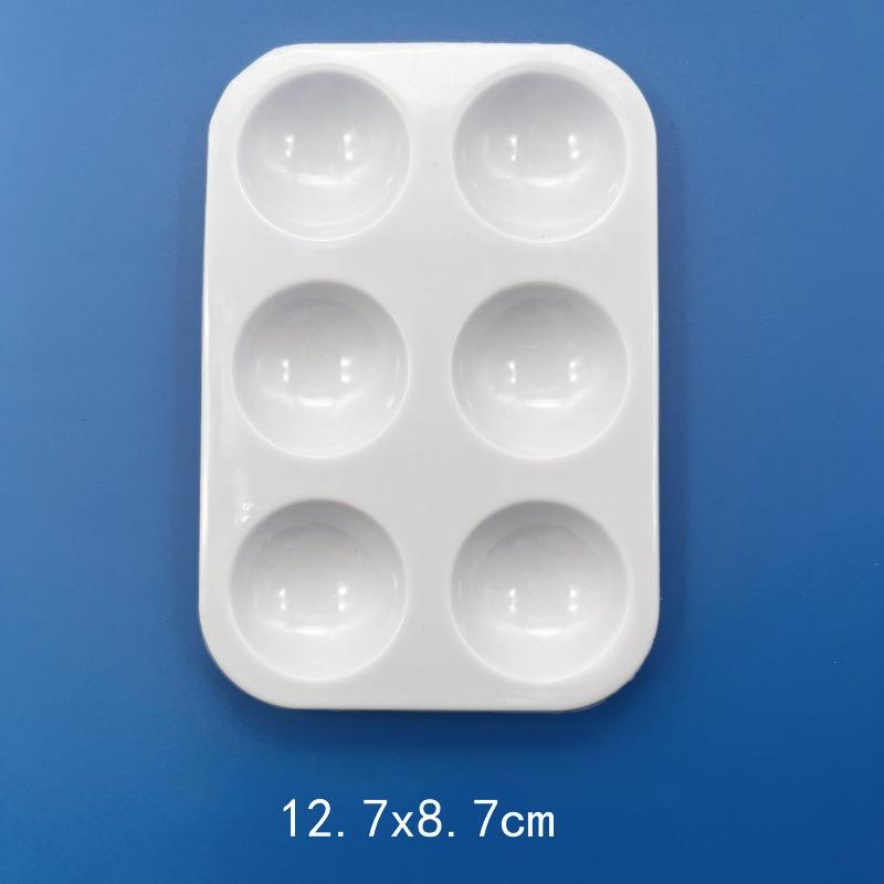 Painting Palette Plastic Paint Tray Multiple Shapes Sizes Office School Student Drawing Art Supplies Watercolor Oil Painting ZYF