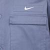 Nike Solid Color Logo Embroidered Fashion Comfortable Sports Casual Short Sleeve Shirt Men shirts Diffuse-Blue DX3340-491