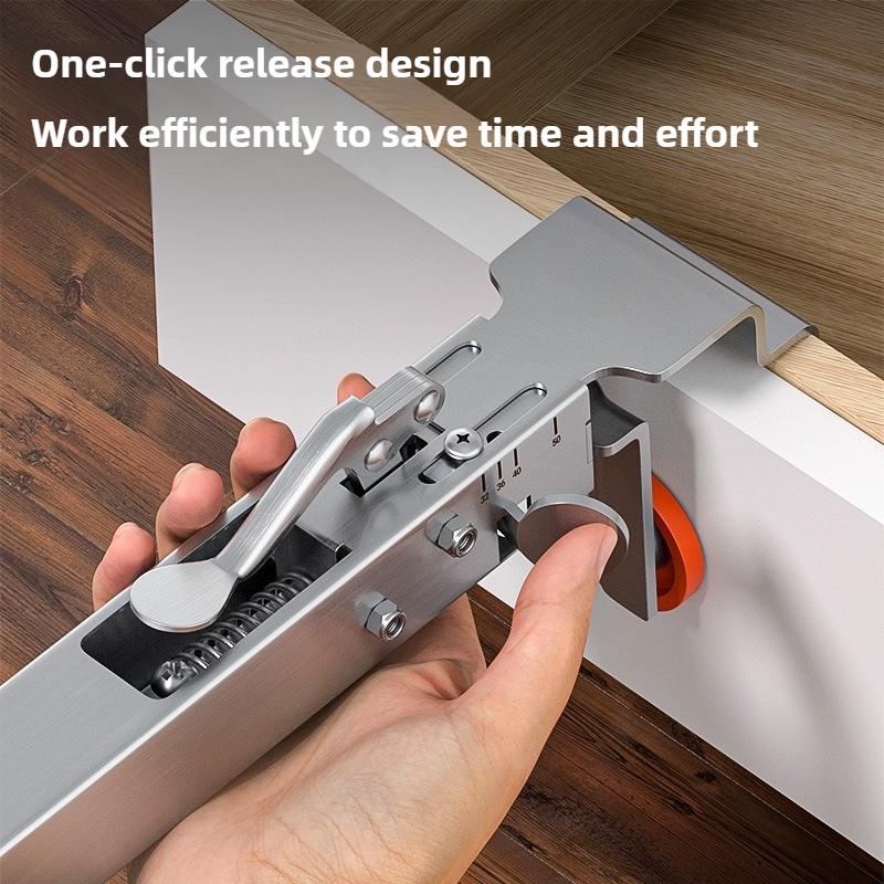 2 Pcs Adjustable Stainless Steel Telescopic Drawer Clamp Woodworking Fixing Clip Auxiliary Installation Clamp for Cabinet Drawer