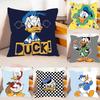 Cute HDonald DuckS Pillow Case Pattern Printed Pillowcase For Living Room Sofa Cushion Cover  Bedroom Decor