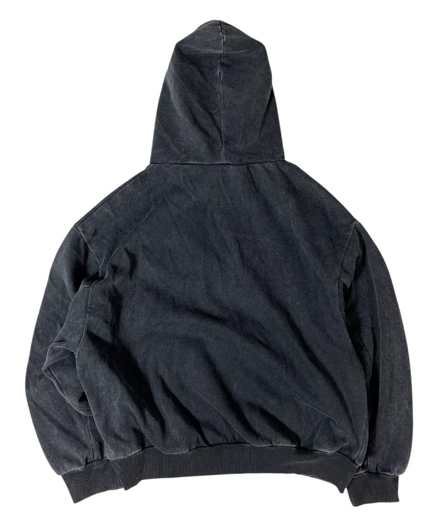Rock Star Vintage Washing Hoodie ((Washed Black))