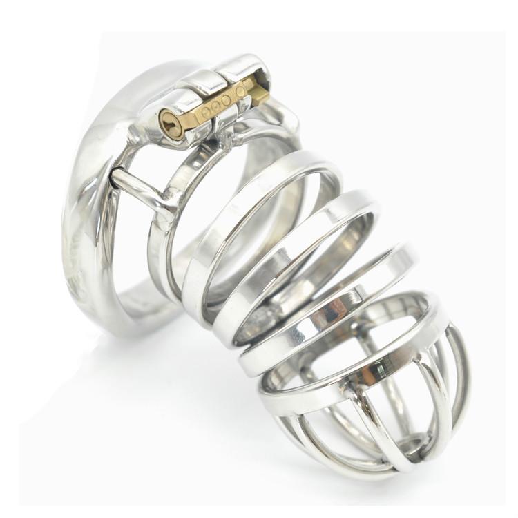 High Quality Stainless Steel Male Chastity Device Slave Cuckold Cock Bondage Cage Penis Lock Anti Masturbation Sex Toys for Men
