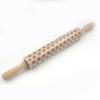 Laser Engraved Embossing Rolling Pin Christmas Style Pattern Printing Rolling Pin  Biscuit