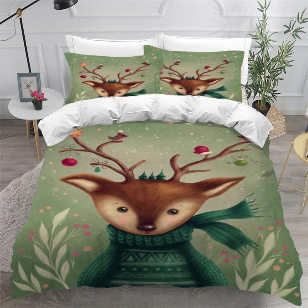 Cartoon Cow for Children duvet cover   Microfibre  duvet cover  room decoration  adult bedding Set   Zip and 2 Pillowcases