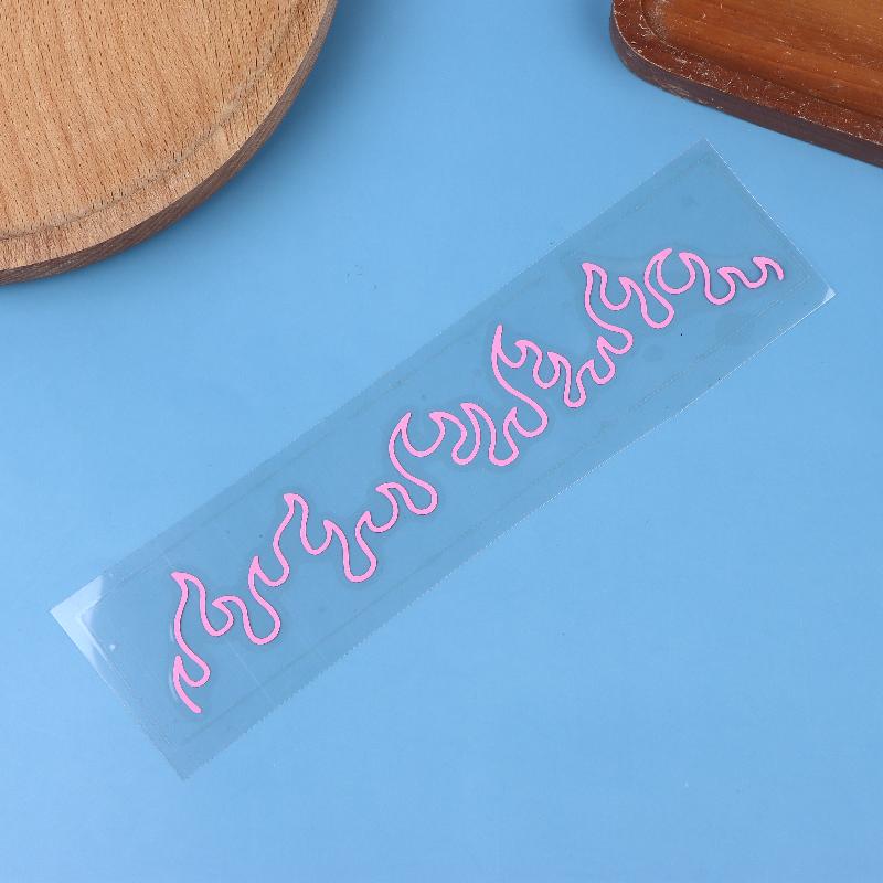 

1Pcs Flame Decal Sticker For Car, Laptop, Dashboard, Mirror - Gift, Mirror Decoration | Vibrant Flame Design A4