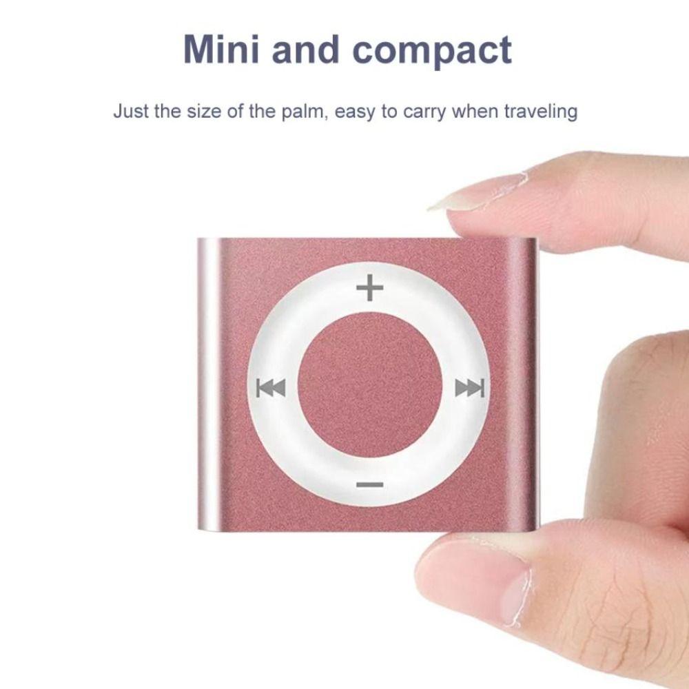Card Slot USB MP3 Music Players Metal Clip Student Walkman Portable Mini MP3 Player  Sports