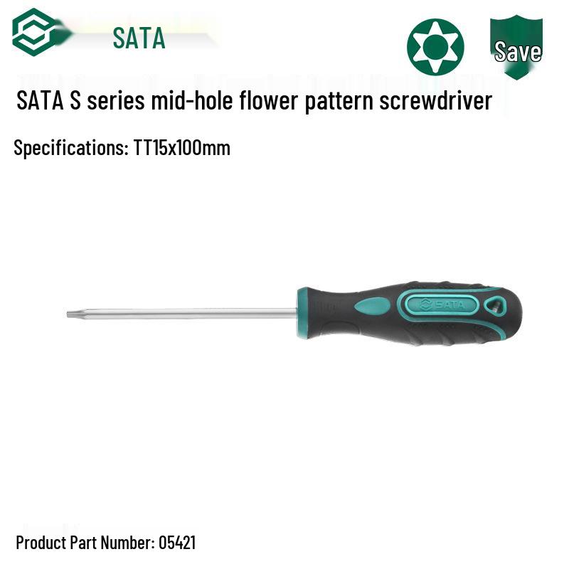

Strong Magnetic Torx Screwdriver Set: T15, T20, T25, T30 with Center Hole Awl Tool