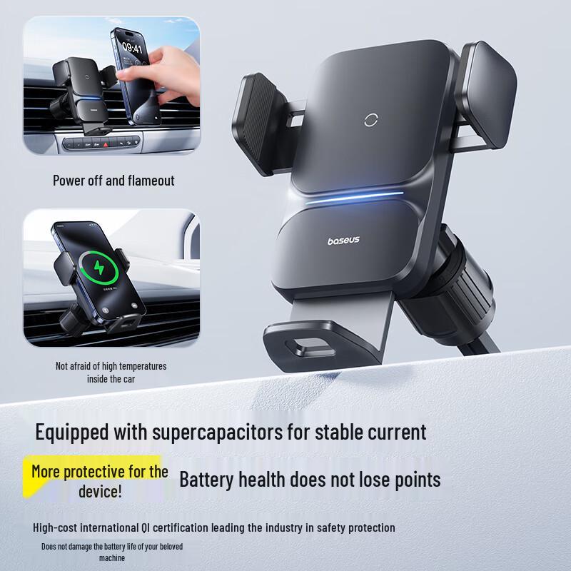 Baseus Auto-Lock Air Vent Fast Wireless Charging Car Phone Holder