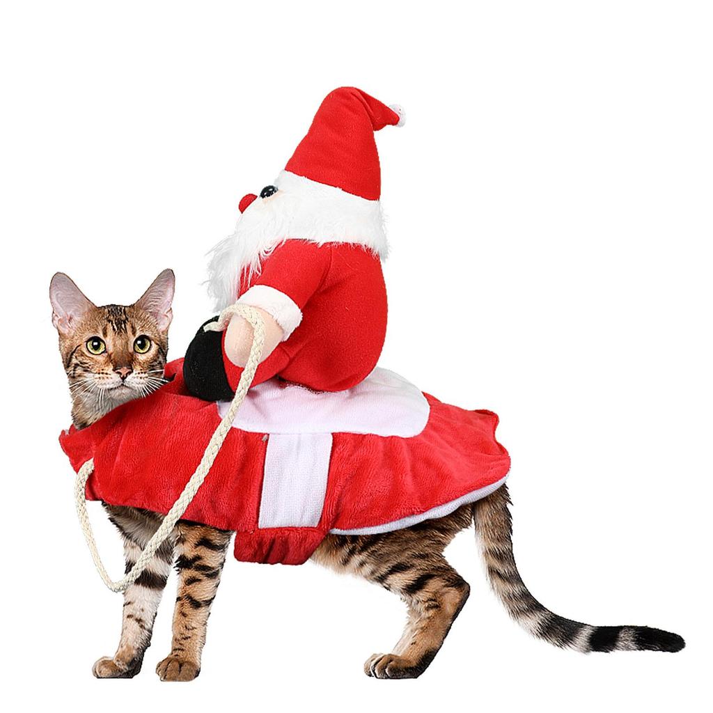 Santa Riding Horse Pet Costume for Dogs & Cats