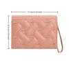 Versatile Embroidered Love Women's Wallet Zipper Buckle PU Leather Card Bag Large Capacity Mini Clutch Ladies