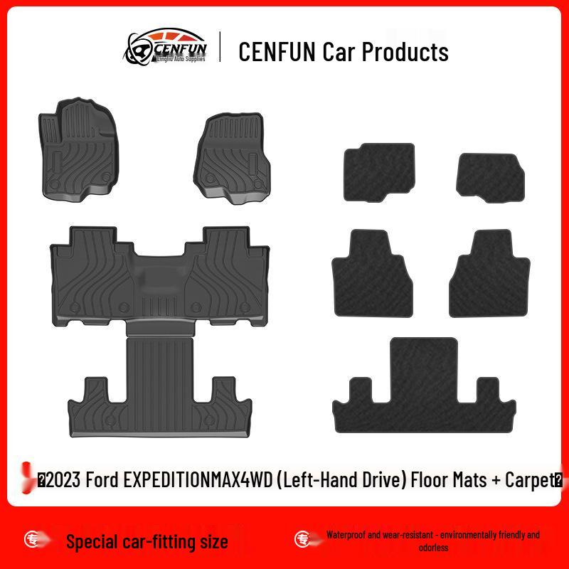 2023 Ford Expedition Max 4WD LHD TPE Eco-Friendly Galaxy Floor Mats