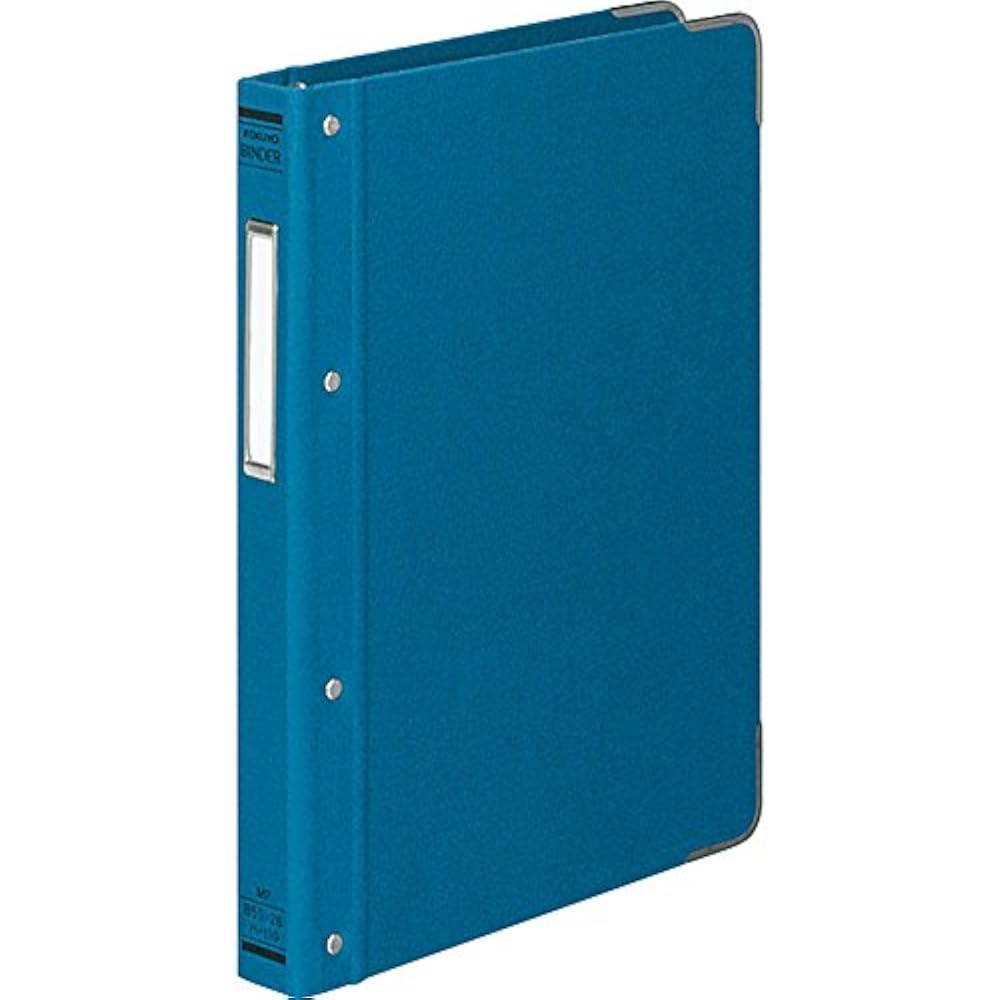 Kokuyo File Binder, Cloth Sticker, B5, Vertical Square with Metal, 26 Holes, Holes, 100 Sheets, B...
