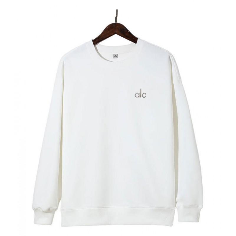 Unisex Baumwoll Oversize Rundhals-Sweatshirt Mit Gesticktem Buchstaben-Design Streetwear Lässiges Langarm-Oberteil