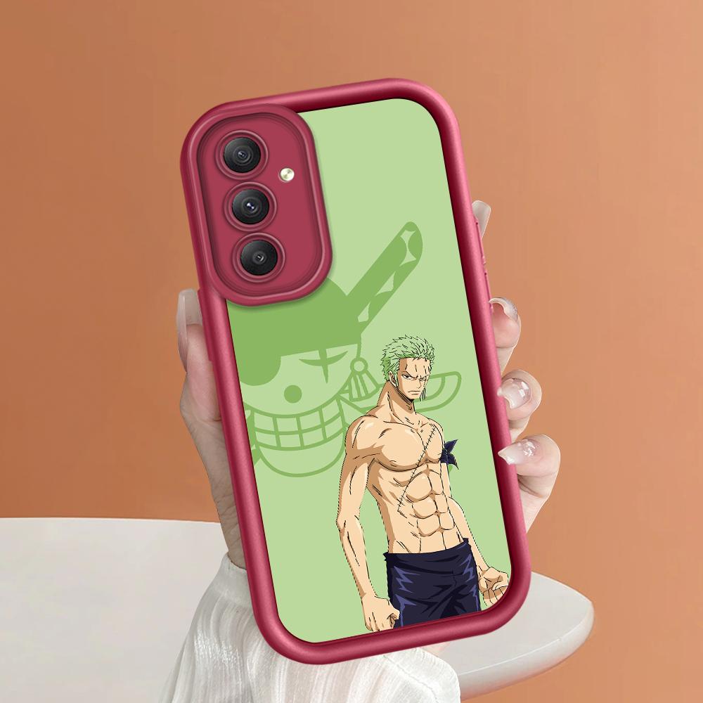 Soft Silicone Square Ladder Printing Pattern Phone Casing Full Cover Camera Shockproof Protection Rubber Case for Samsung