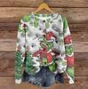 Women's Vintage Knit Button Print Cardigan Jacket