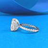 Xiancan S925 Sterling Silver 5 Carat High Carbon Diamond Ring - European & American Style
