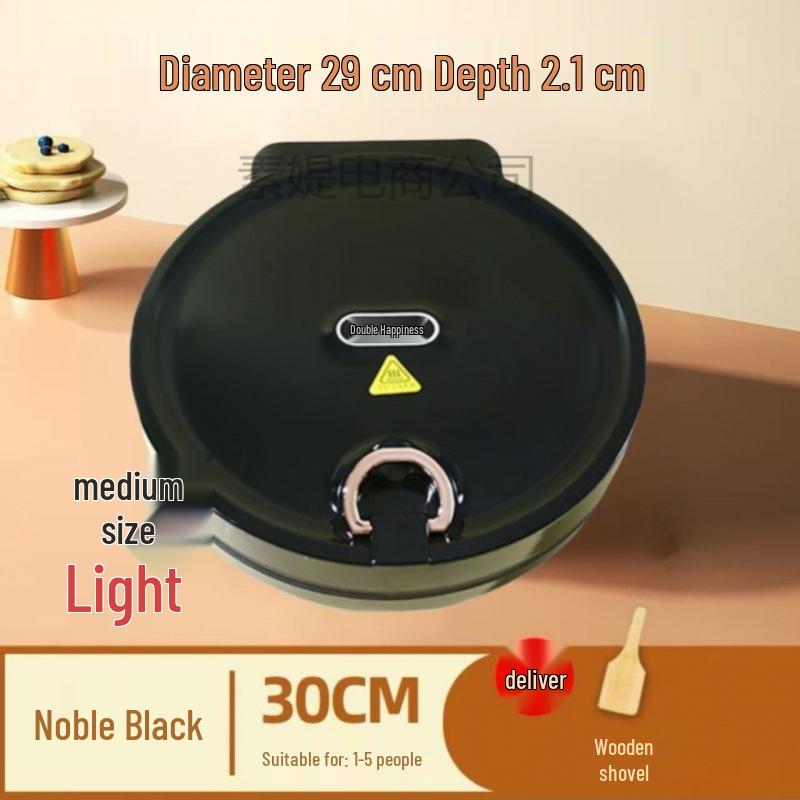 Electric Double-Sided Griddle: Enlarged Crepe & Pancake Maker with Deep Baking Tray.