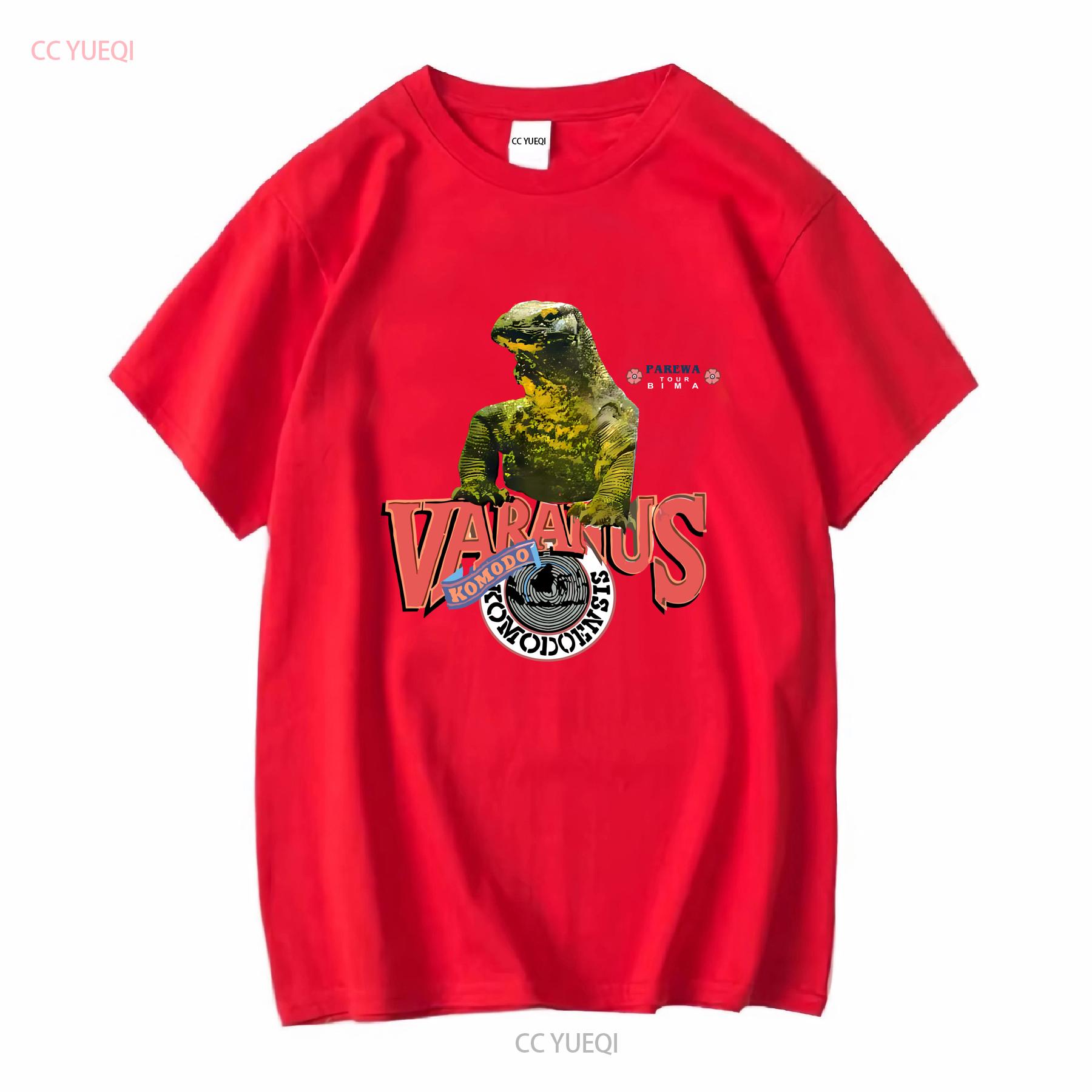 VINTAGE 90s Varanus Komodo Dragon Reptile T Shirt Size Large L Mens Gray 1990s long sleeves vintage Washed graphic homme S
