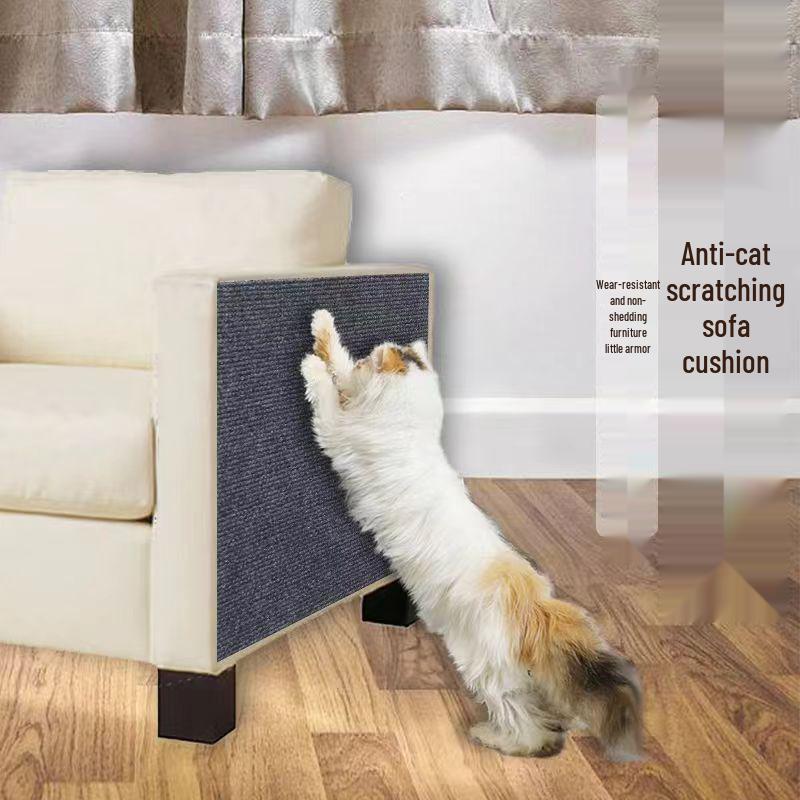 Adjustable Self-Adhesive Cat Scratch Pad Sofa Protector - Wear-Resistant, No Lint, Climbing Wall Sticker 30x60
