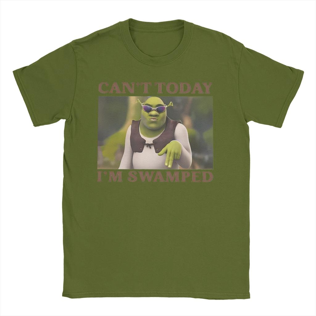 Unisex Women Cant Today Im Swamped T Shirt SShreks Pure Cotton Clothes Funny Short Sleeve Round Neck Tees Plus Size TShirt