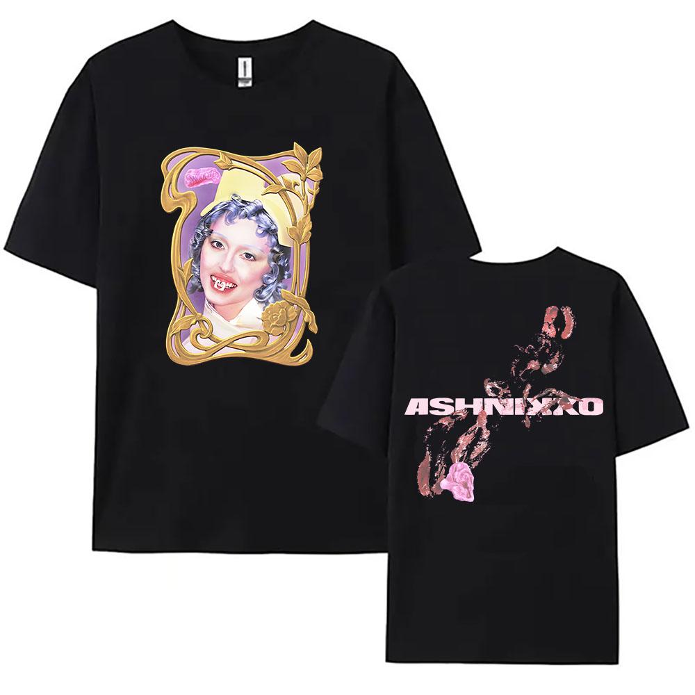 SMOOCHIES BUBBLEGUM TEE Ashnikko Singer Printing Tshirts for Female Short Sleeve Fashion Loose T-shirt Streetwear Unisex Women