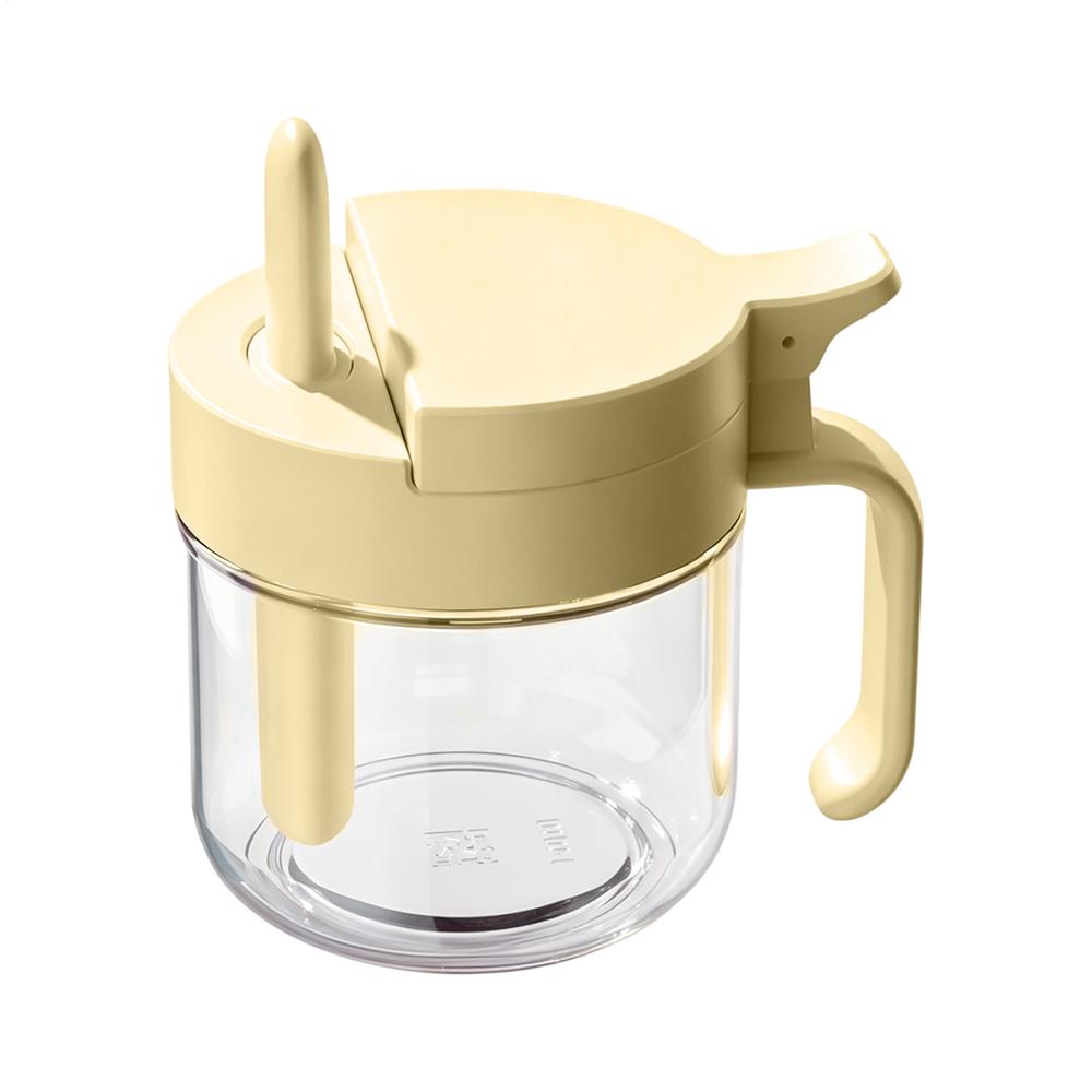 Seasoning Jar Leak-Proof Salt Storage with Spoon Kitchen Seasoning Jar with Lid for Kitchen Countertop Pantry Cabinet Home