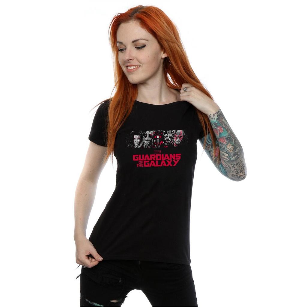 Marvel Womens/Ladies Guardians Of The Galaxy Team Logo Cotton T-Shirt