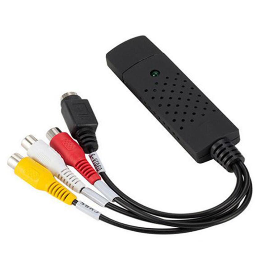 USB 2.0 Video Capture Adapter AV TV DVD DVR Capture Card Stereo Audio
