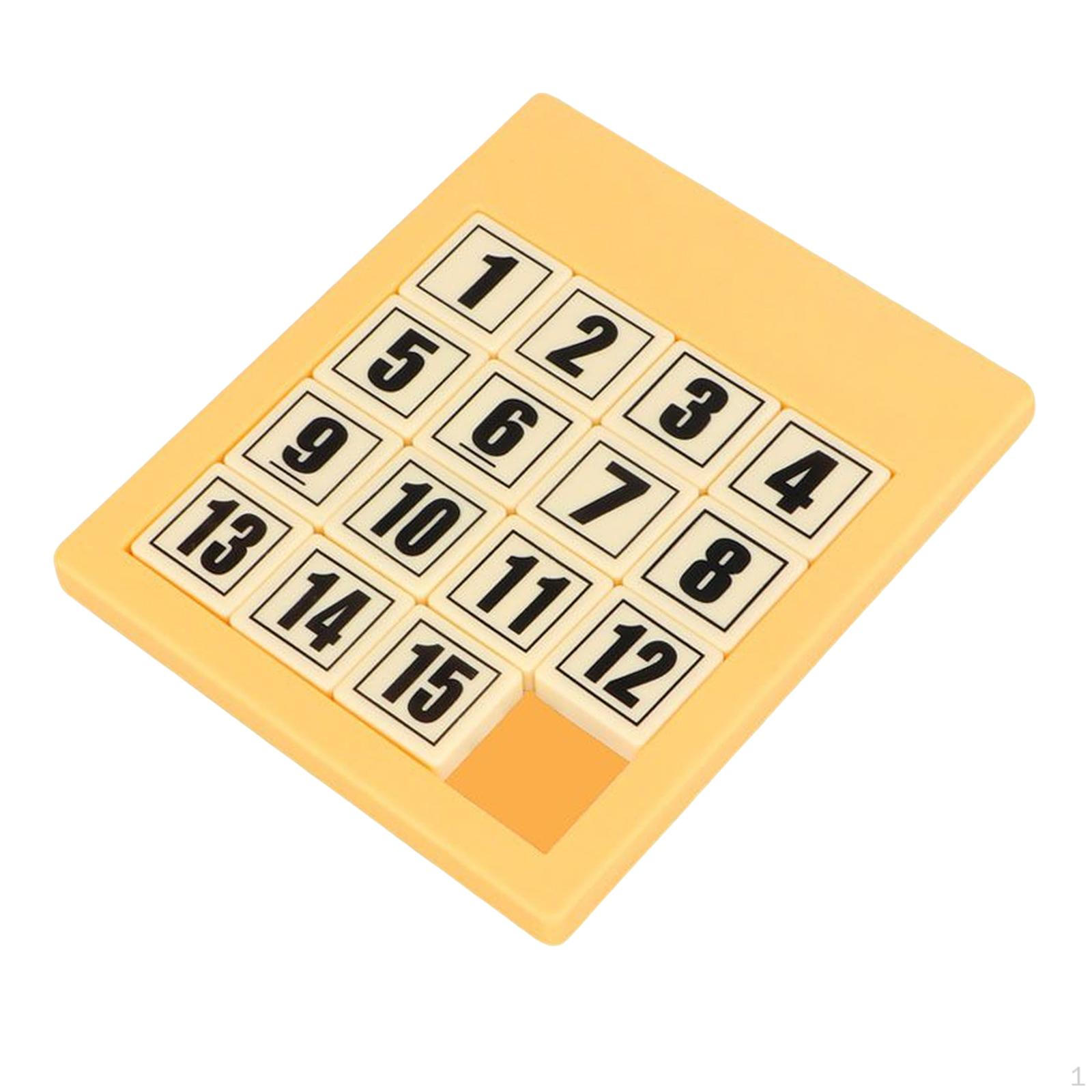 15 Number Puzzle, Educational Portable Digital Puzzle for