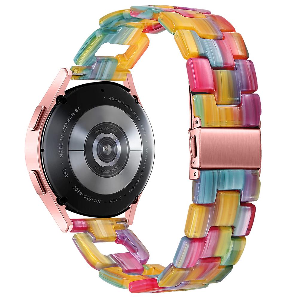 For Garmin Forerunner 245/245 Music Fashion D-Shape Resin Strap Bracelet Watchband
