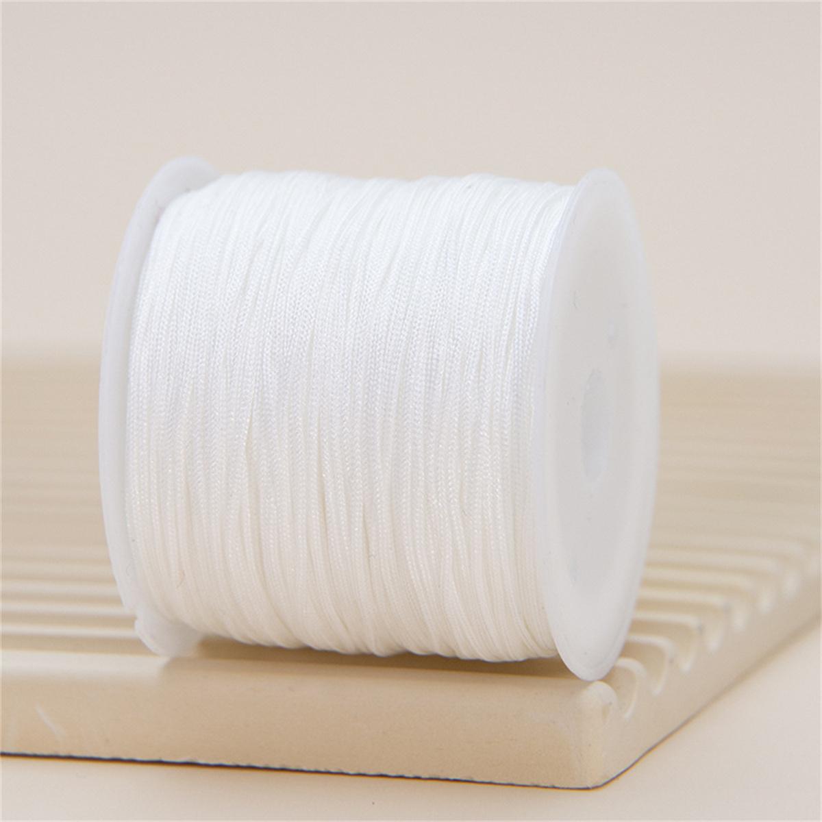

Z60n NEW 0.8mm Nylon Cord Thread Chinese Knot Macrame Cord Bracelet Braided String DIY Tassels Beading Shamballa Thread Gifts