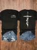 Mountain PatternCross Printed T-Shirt Shirt100% Pure Cotton Double-Sided Printed Unisex T-Shirt