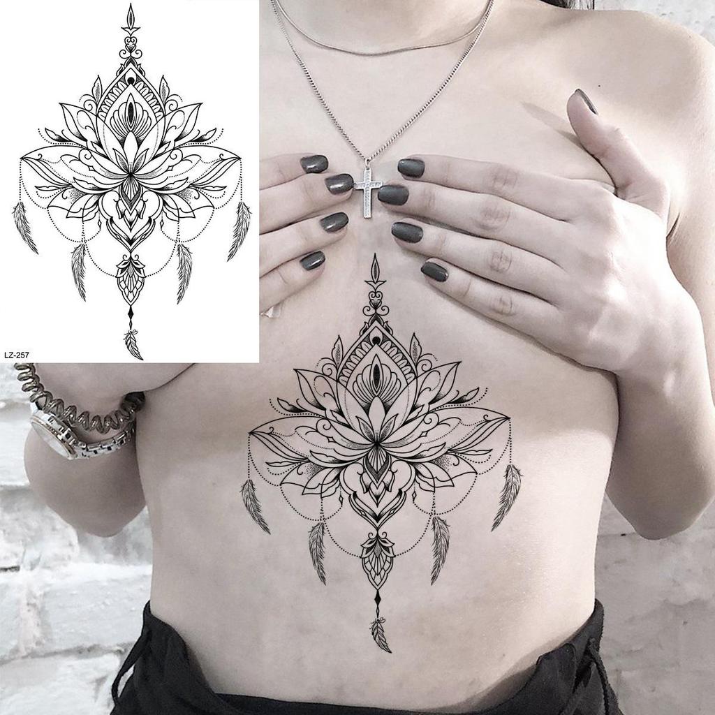 Hochwertige temporäre Rosen-Tattoos für Arm und Wade – Europäischer & Amerikanischer Stil