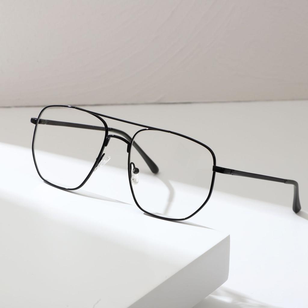 Ochelari Metal Trend Față Simplă Senzualitate Înaltă Pilot Bărbați Bară Dublă Ochelari Miopie Rame Ochelari Retro