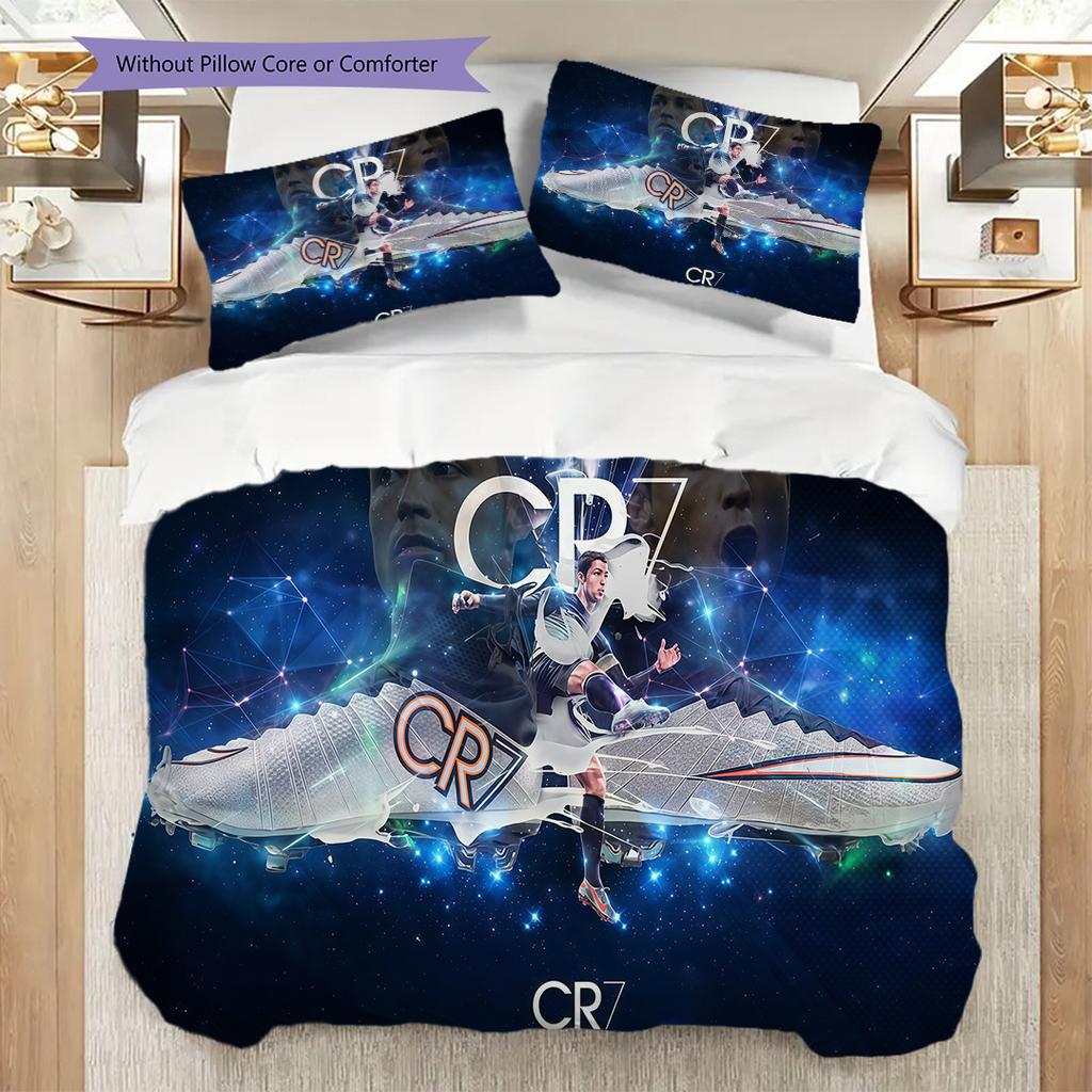 Kakas Passion Field Three-piece Set (1 * Duvet Cover + 2 * Pillowcase, Without Core) 2D Flat Duvet Cover and Pillowcase Christmas Birthday Gift
