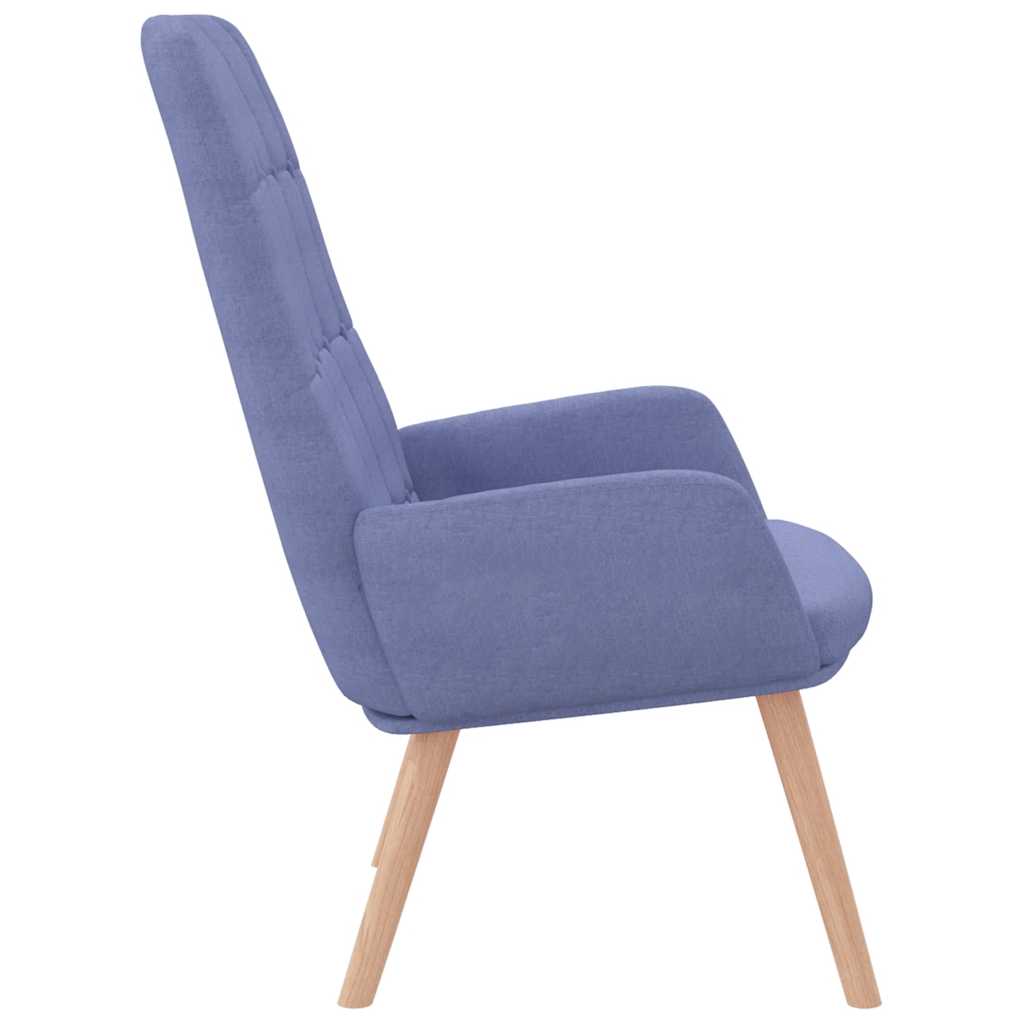 Relax Armchair In Denim Blue Fabric