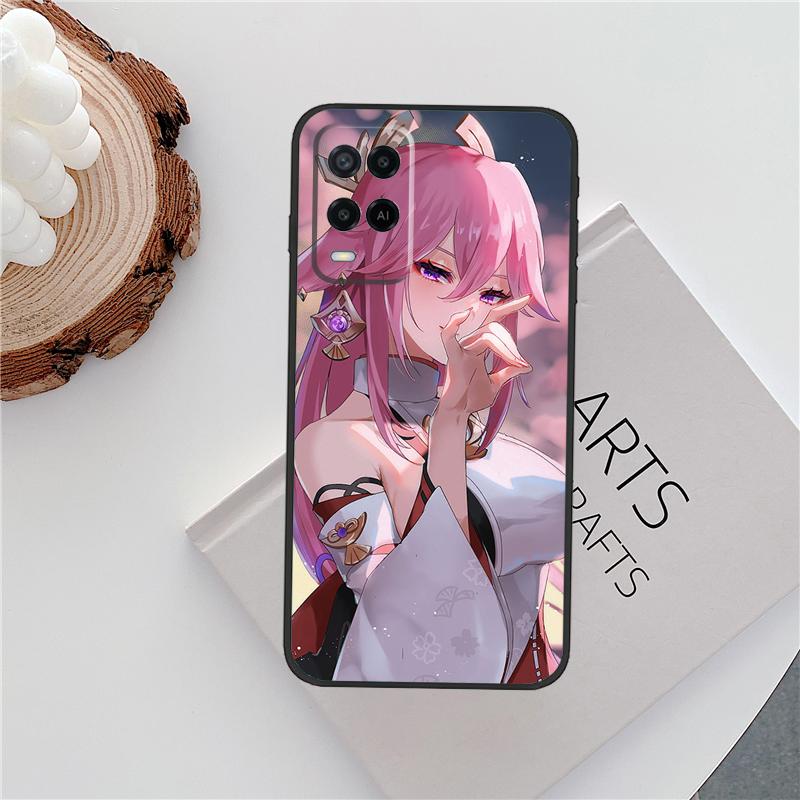

Genshin Impact Yae Miko Case For Oppo A15 A80 A60 A40 A94 A54 A98 A78 A18 A38 A58 A16 A76 A96 A17 A77 A74 A57S Cover OPPO A91
