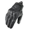 Retro Motorcycle Gloves Perforated Glove Breathable Genuine Leather Black All Seasons Moto Racing Cycling Motocross Bike Knight