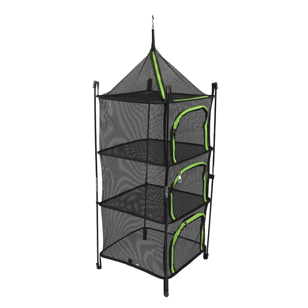 Hanging Drying Mesh Foldable 4 Layer Multifunctional Thickened Hanging Mesh Net for Clothes Fish