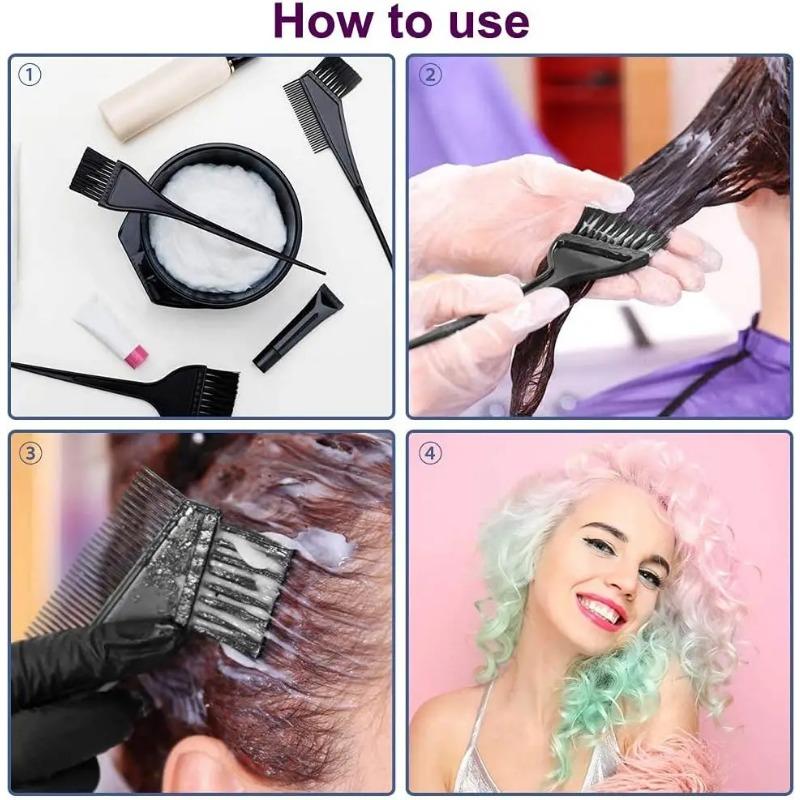 4pc Hair Coloring Kit, Hair Dye Brush, Tools for Hair Coloring Kit–Professional Dyeing Tools Set –Perfect for DIY and Salon Use