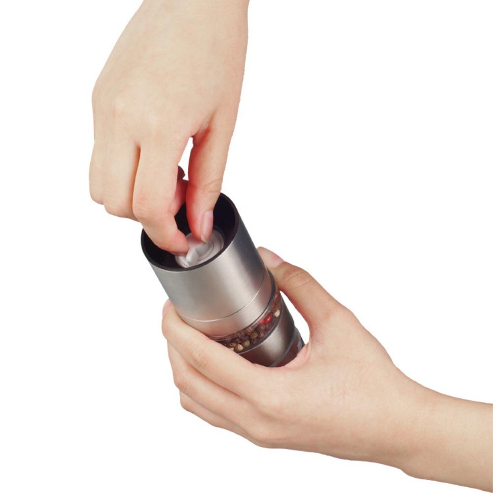 Manual Multi-layer Pepper Grinder Stackable Spice Jars Portable Seasoning Container  Camping