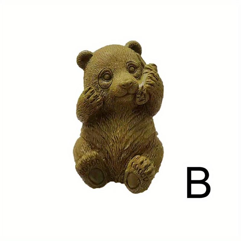 Silikonová forma panda na ručně vyráběné svíčky, sádrové mýdlo, epoxidová pryskyřice, čokoládová dekorace, sádrový led, DIY pečící forma