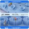 Bath Scrubber Wall-Mounted Back Scrubber Lazy Silicone Back Massager Self-Moisturizing Bath Brush Suction Cup Back Scrubber Foot Scrubber Sky Blue