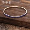 Color temperament high-grade colored diamond bracelet handmade fashion versatile multi-layer direct sales