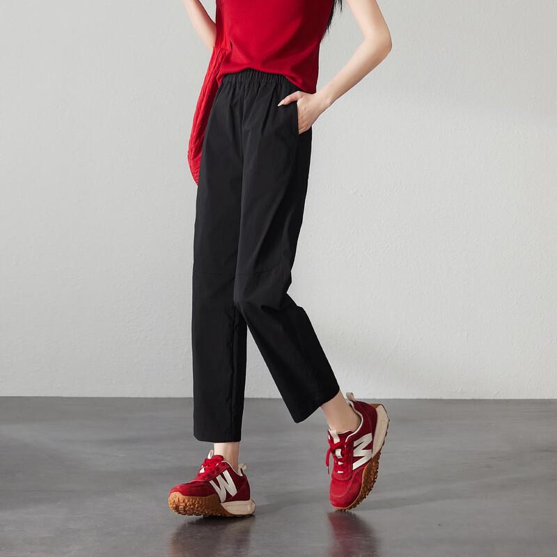 SOFSIL Women's High-Waist Slim Cropped Casual Pants