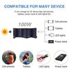 Foldable Solar Panel USB +DC Solar Cell Portable Folding Waterproof Solar Charger Outdoor Mobile Power Bank Charger