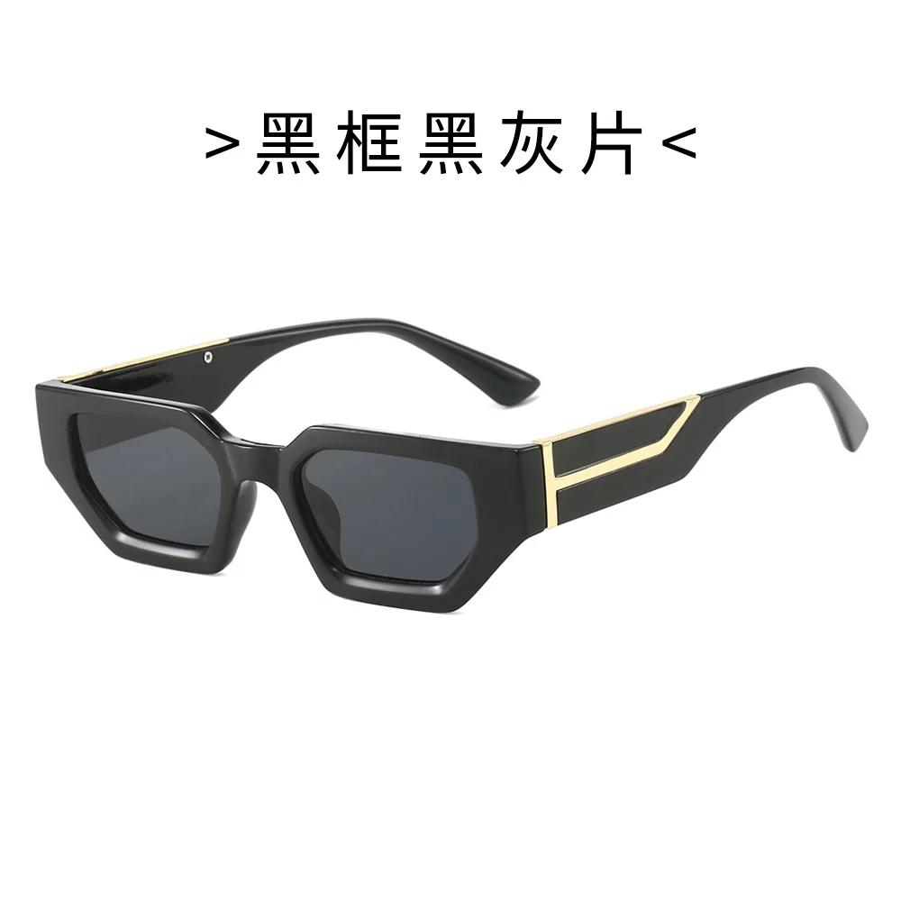 Vintage Fashion Irregular Square Sunglasses Women For Men Luxury Brand Designer Sun Glasses For Female Small Frame Eyewear Uv400